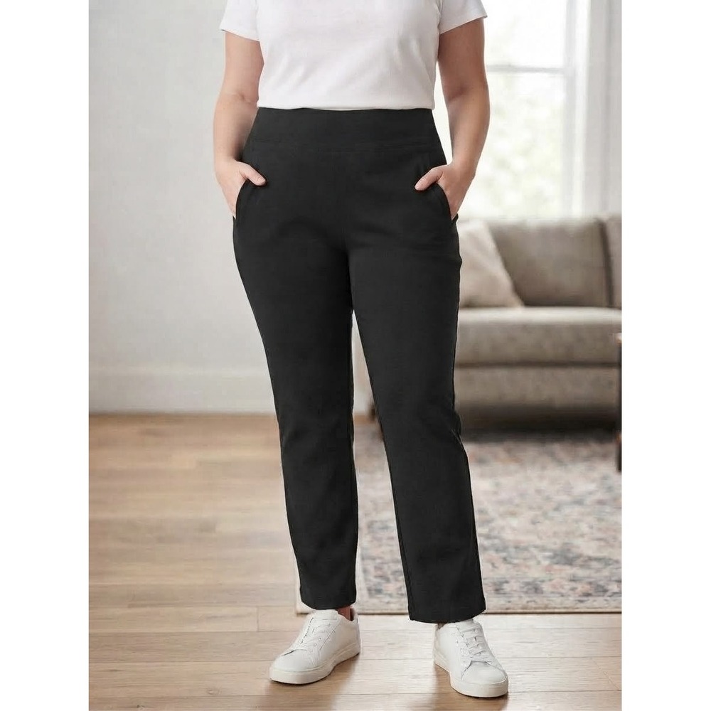 Athleta Brooklyn Ankle Pants Black women Leg Stretch Trousers Women 12